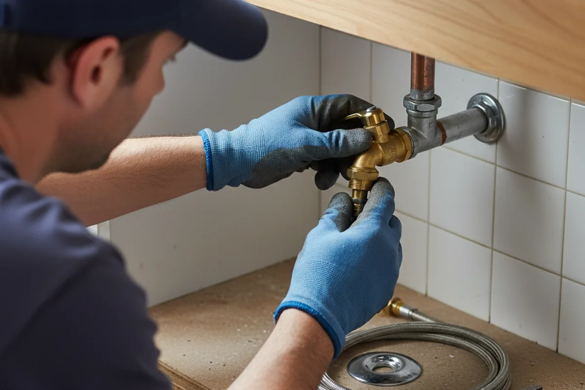 Shutoff valve and fitting work during Repiping in Augusta